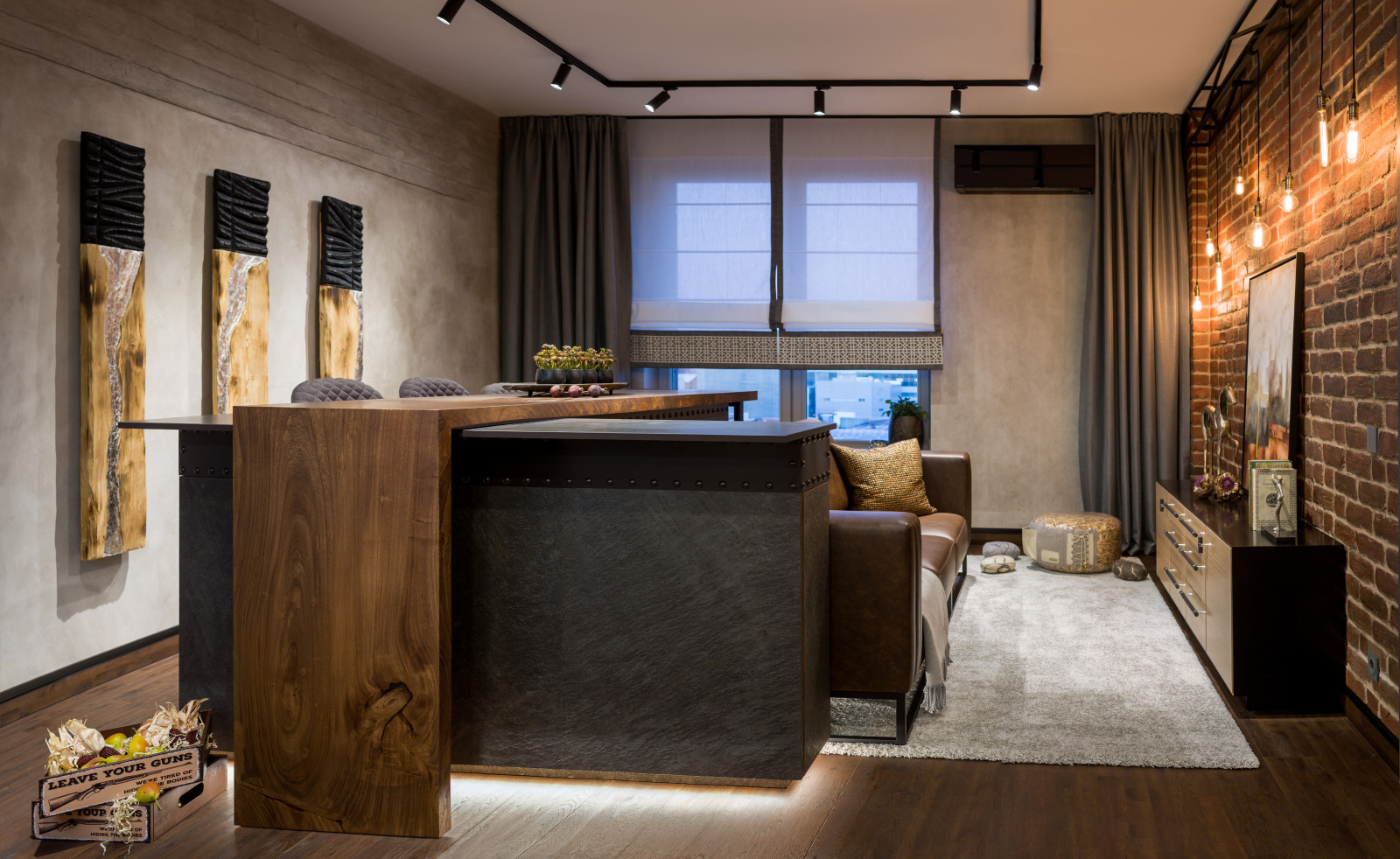 Квартира в стиле лофт