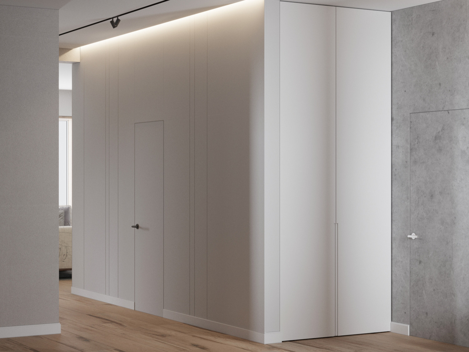 Гостиная, совмещенная с кухней