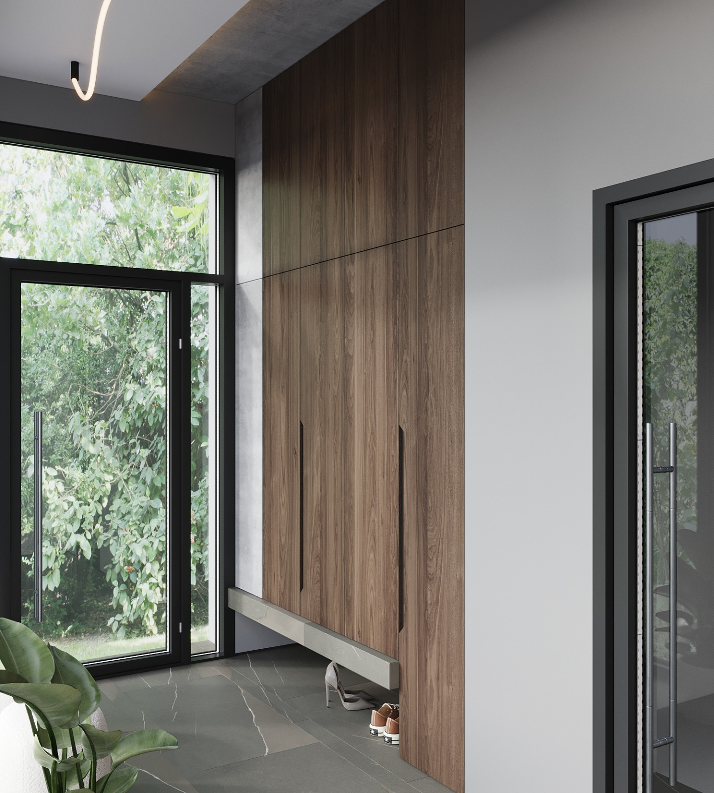 Современный одноэтажный дом площадью в 300 м.кв.