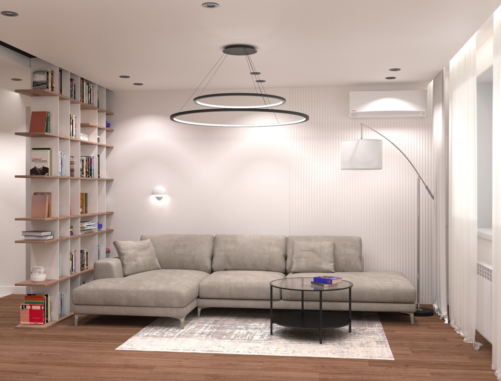 Обложка проекта: Трехкомнатная квартира 77 м.кв. на проспекте Мира