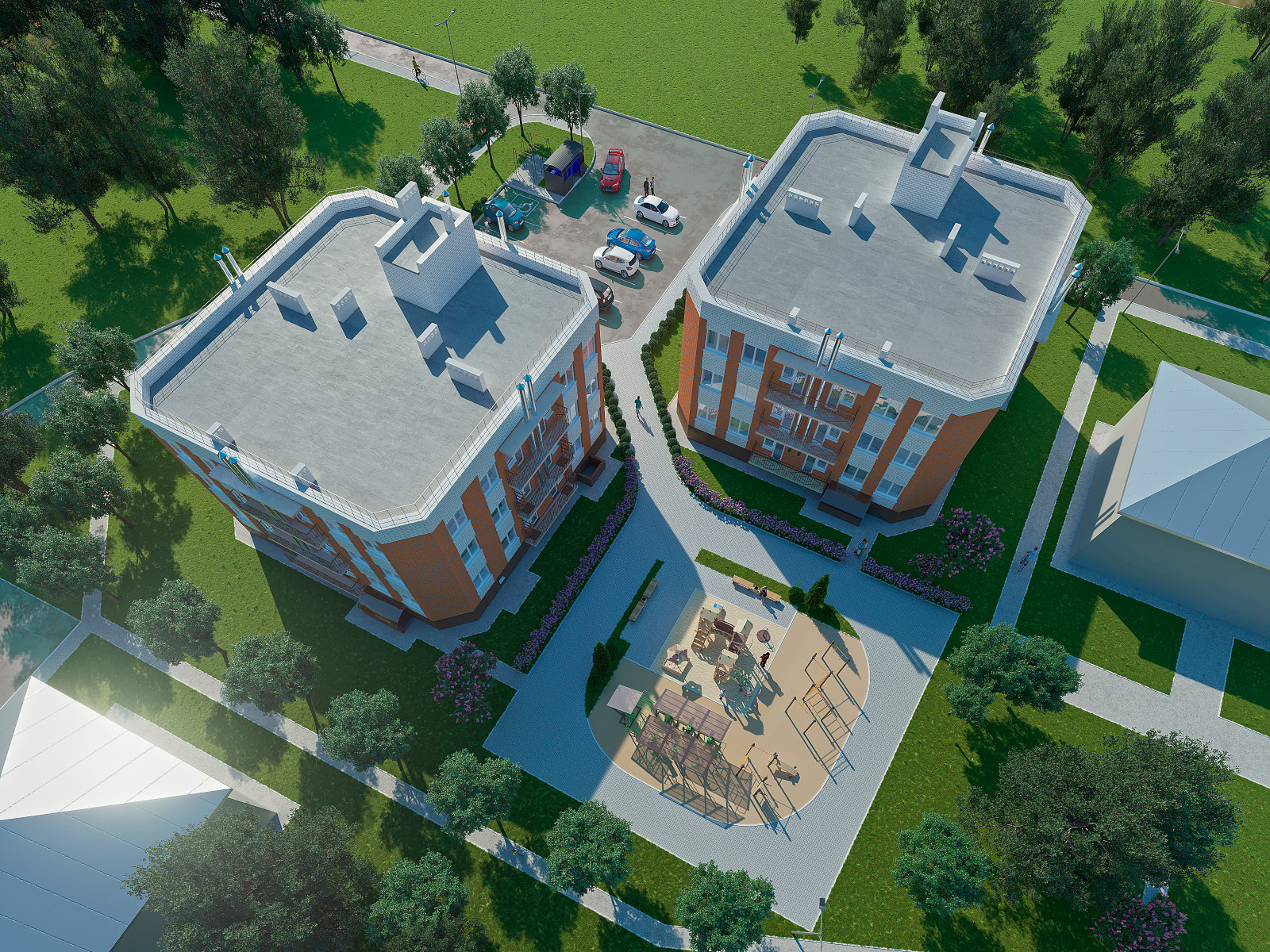 3Д Визуализация жилого комплекса