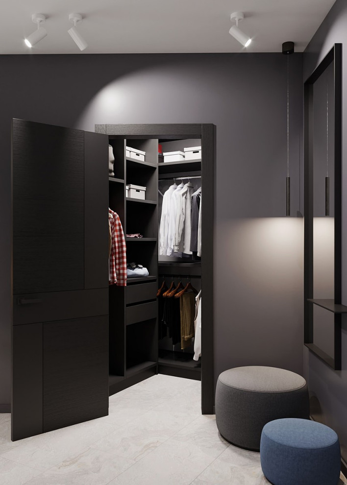 Интерьер квартиры в современном стиле, ЖК «Остров», 90 кв.м.