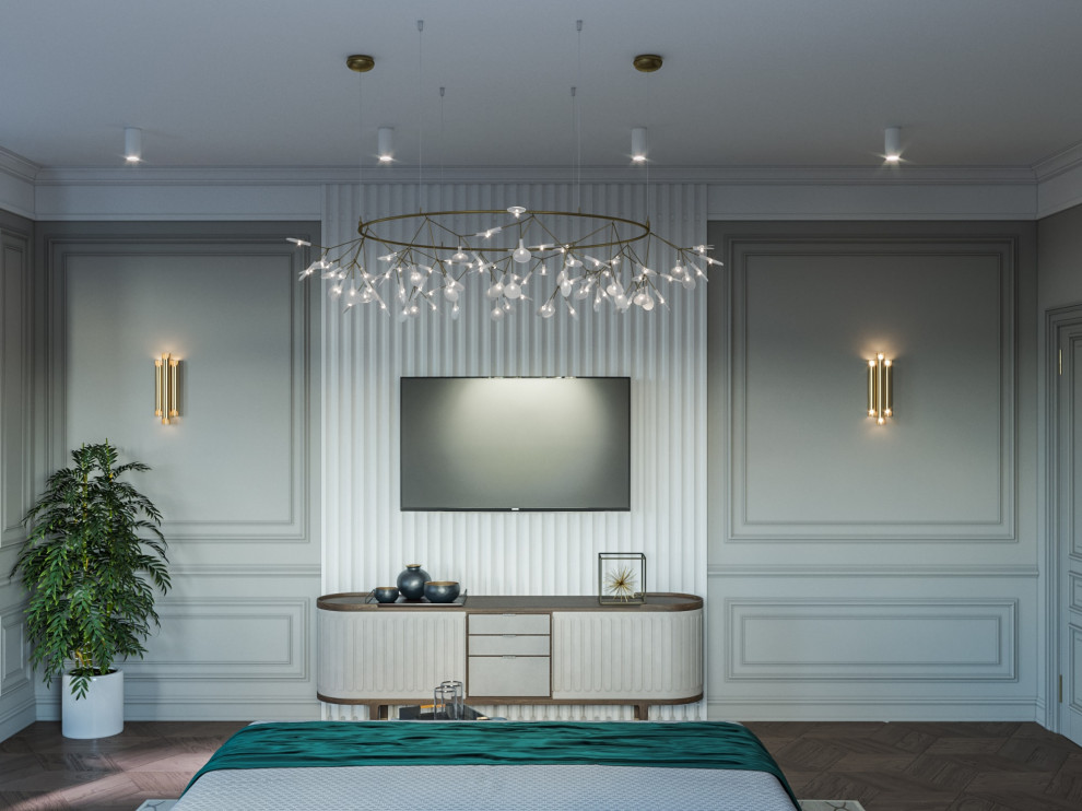 Дизайн коттеджа в неоклассическом стиле 260 кв.м. (2018 год)