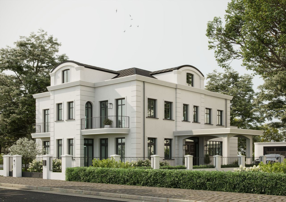 Villa während der Tageslichtstunden