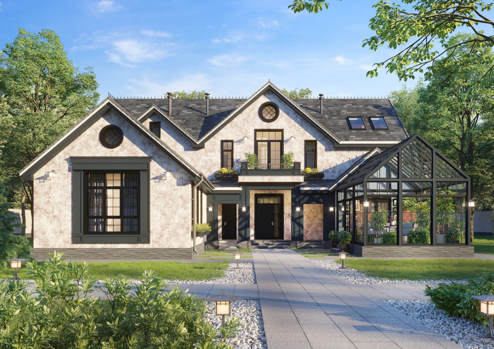 Обложка проекта: Современная классика. Загородный дом во Владимирской области.