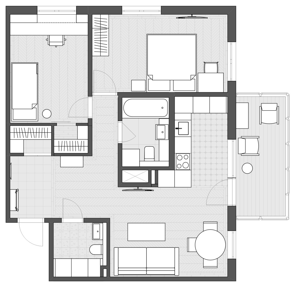 Обложка проекта: Проект квартиры в ЖК Skandi Klubb