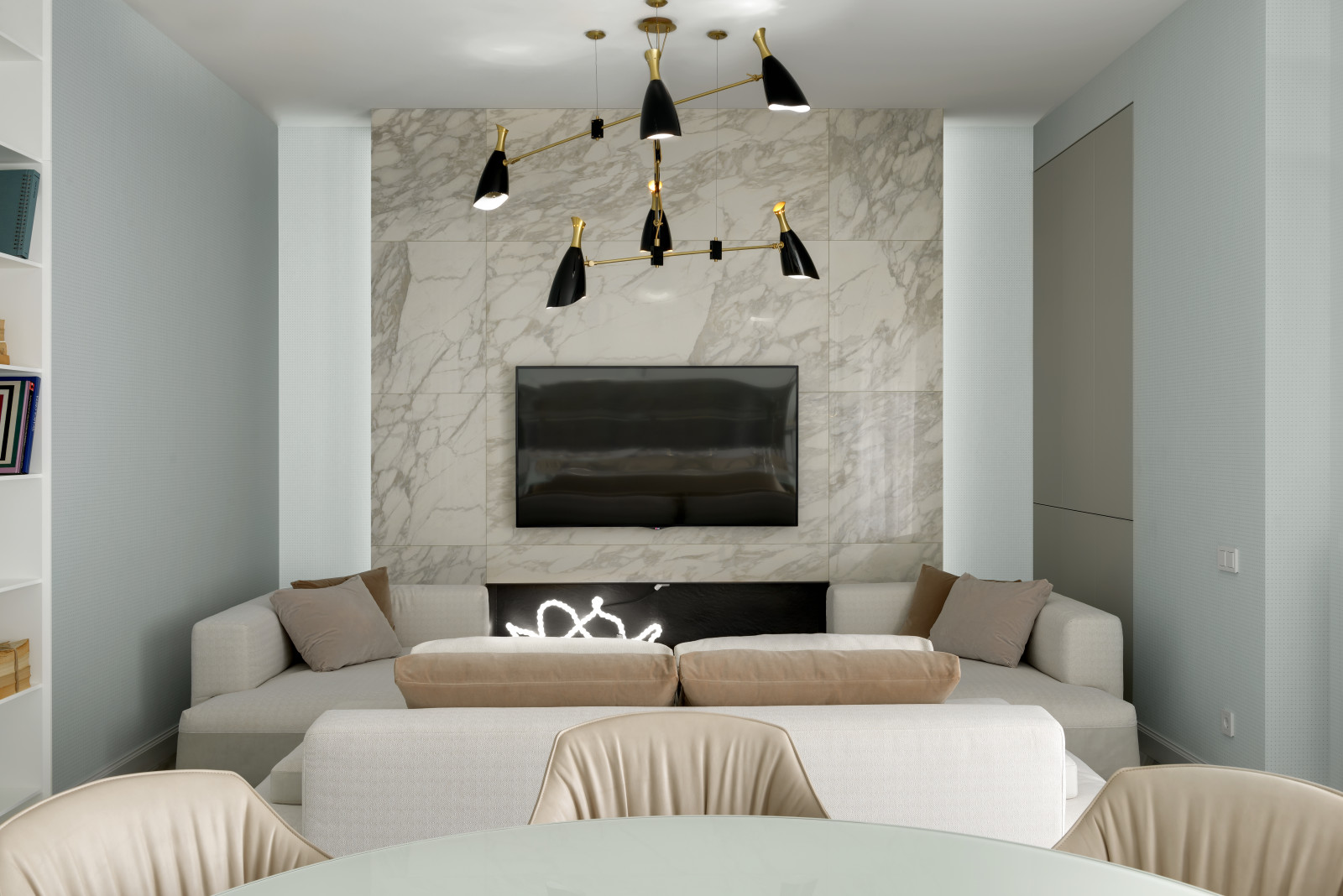 Гостиная - Энергия гармонии.Гостиная - Энергия гармонии. Квартира для молодой па