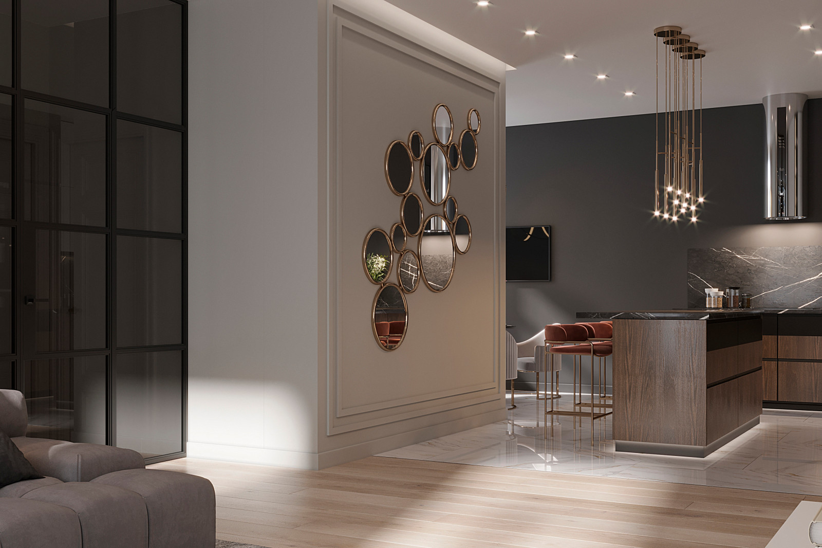 Дизайн-проект квартиры в КД «Дом Философа» 108 кв.м