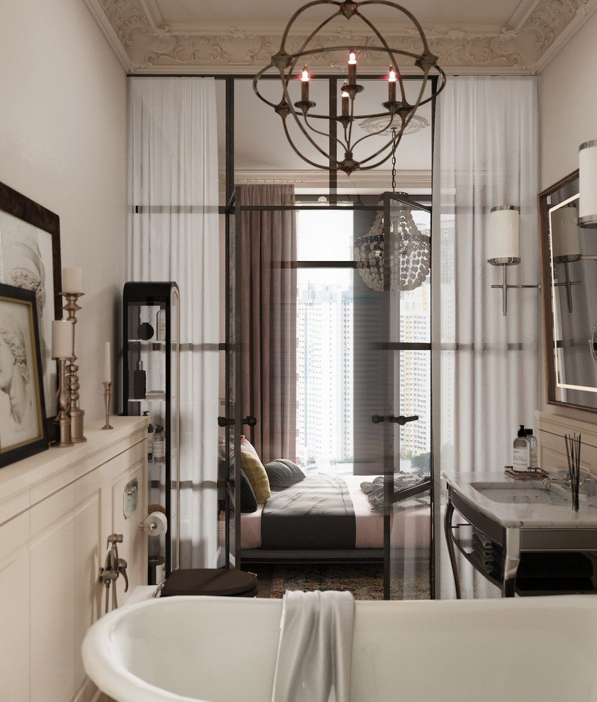 Обложка проекта: Спальня и Ванная комната с французским шиком