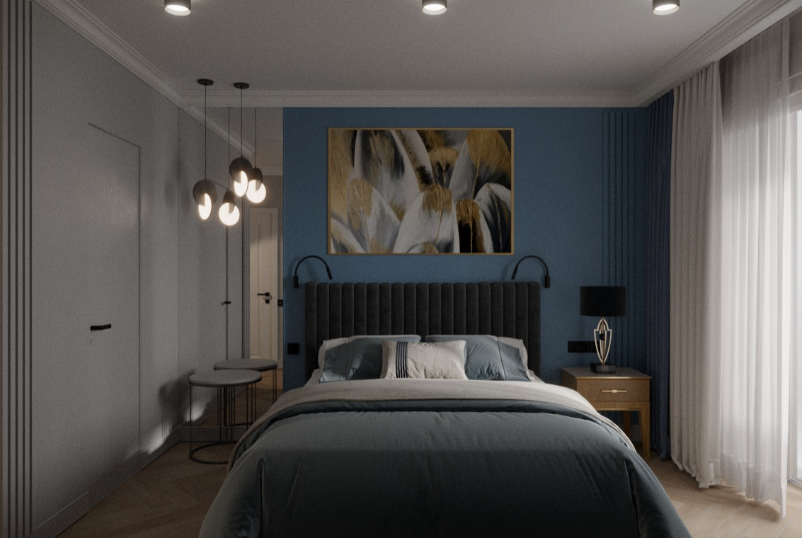 Обложка проекта: Двухкомнатная квартира, Филевский бульвар.