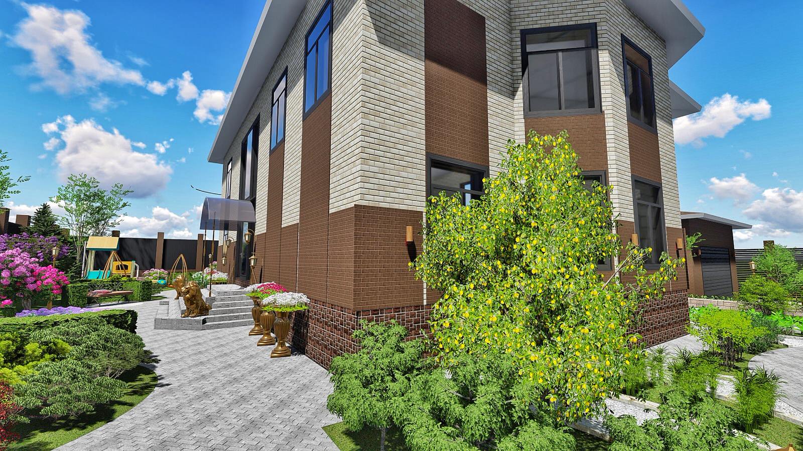 Ландшафтный дизайн участка в ДНТ Кедр (г Улан-Удэ, Бурятия)