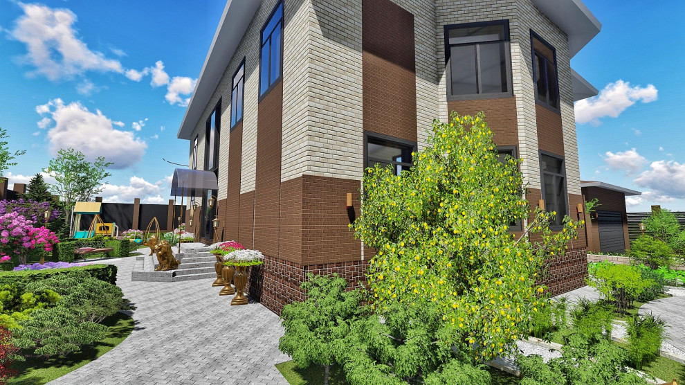 Ландшафтный дизайн участка в ДНТ Кедр (г Улан-Удэ, Бурятия)