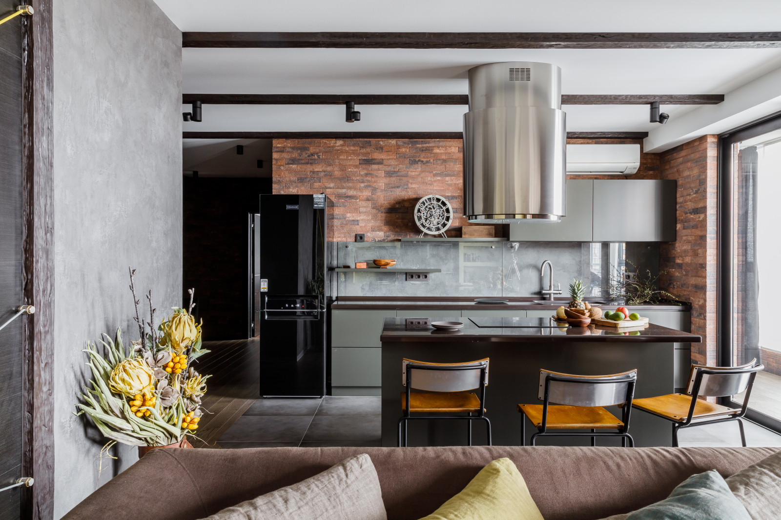 Фото кухни реализованного проекта квартиры ЖК "Центральный".