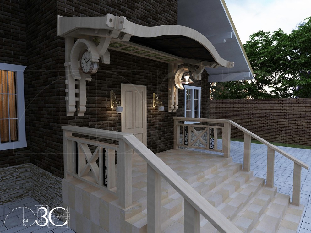 Одноэтажный загородный дом