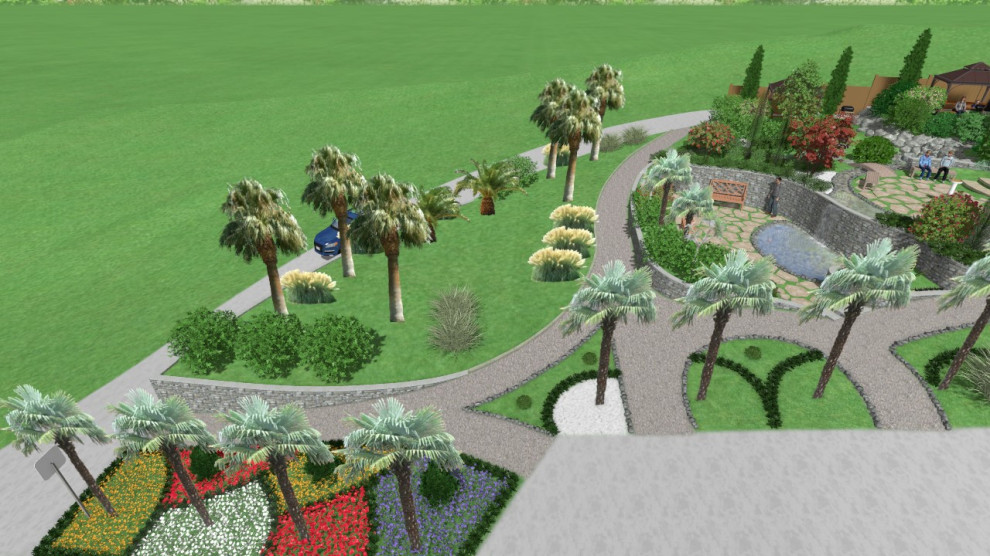 Общественная территория частной гостинницы