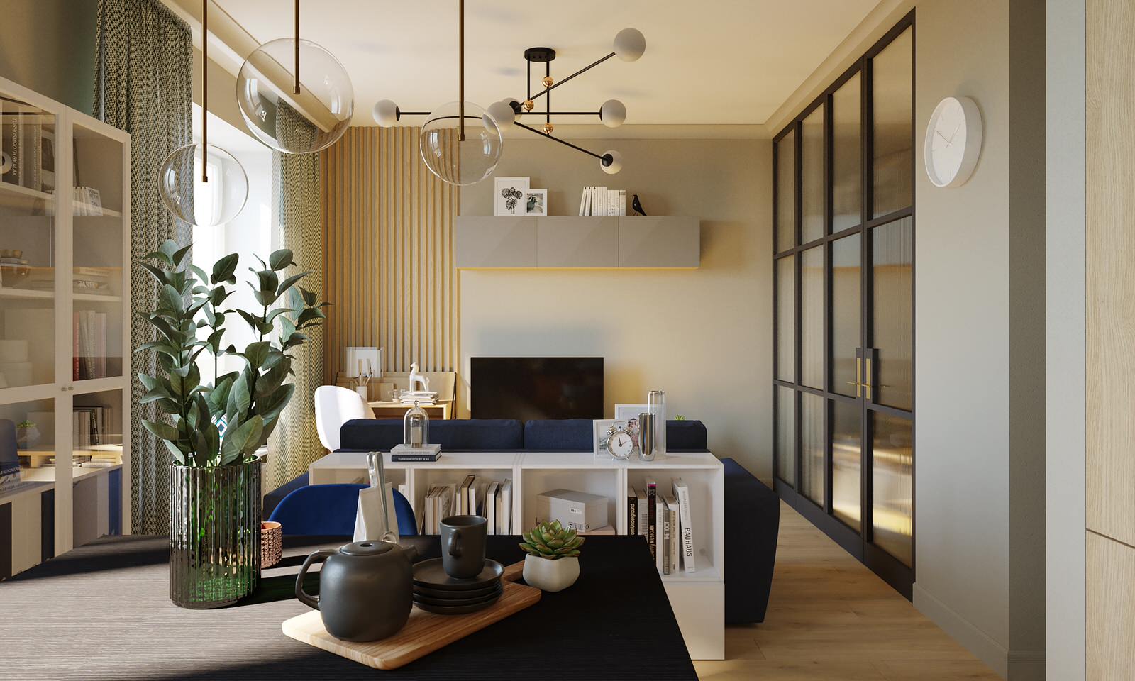 Интерьер квартиры 38 м2 в г. Москва