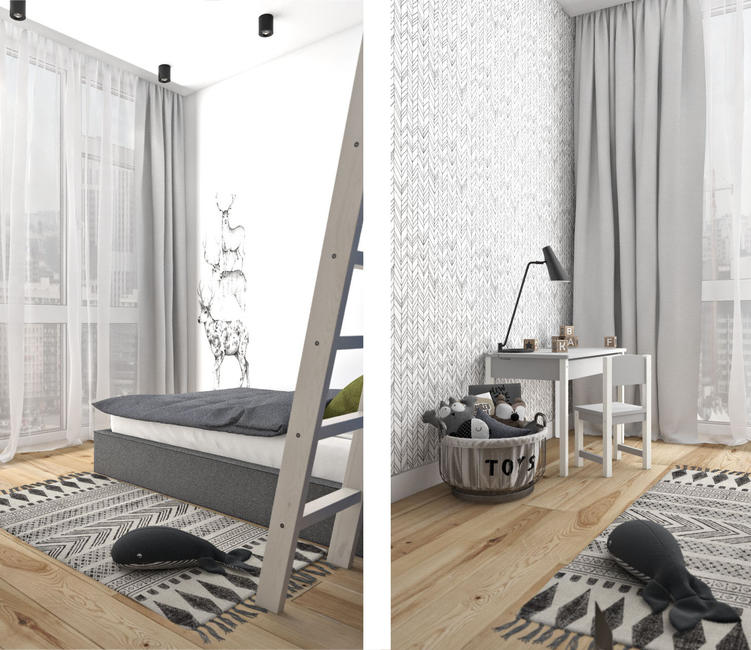 ЖК Spires, 3 комнаты, 81м²