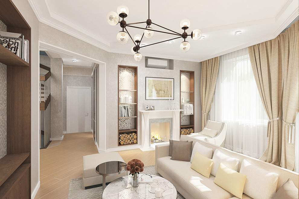 Нордический интерьер с элементами неоклассики