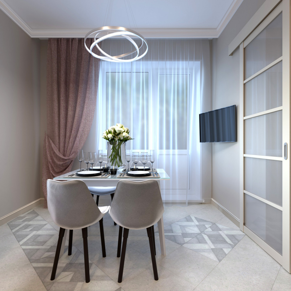 Кухня - гостиная в коттедже