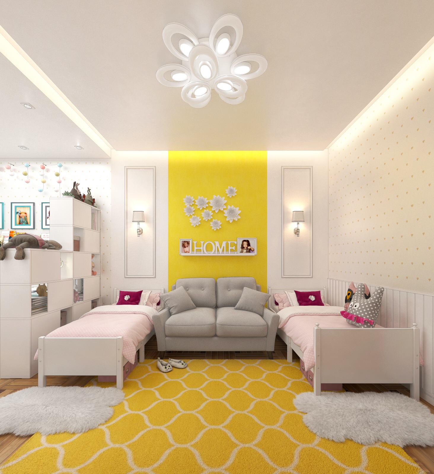 Обложка проекта: Детская для двух девочек