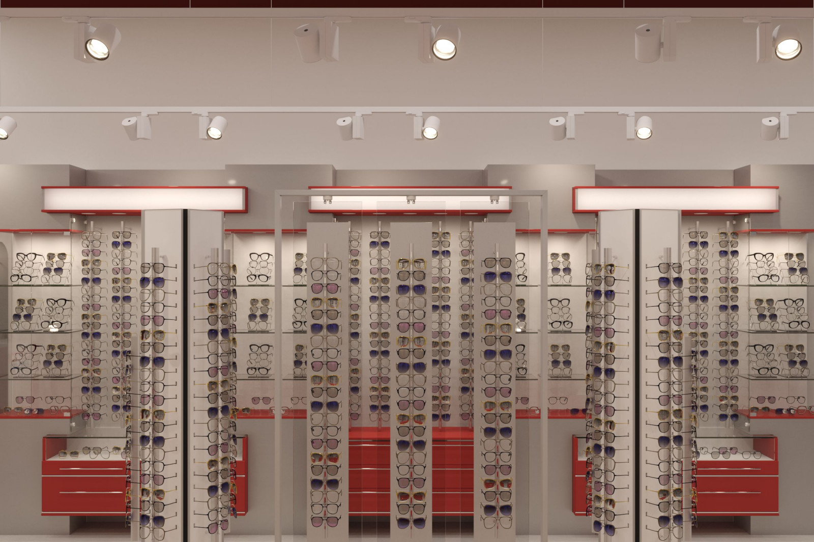 Интерьер салона оптика