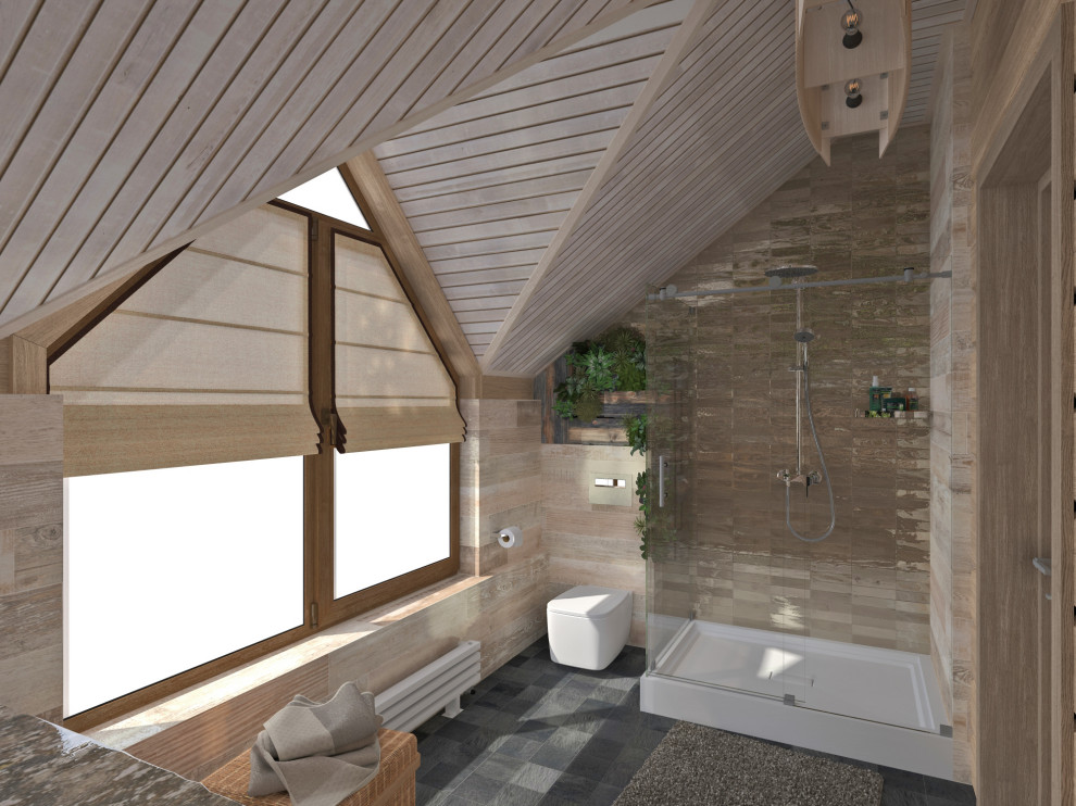 Ванная 2 этаж светлая