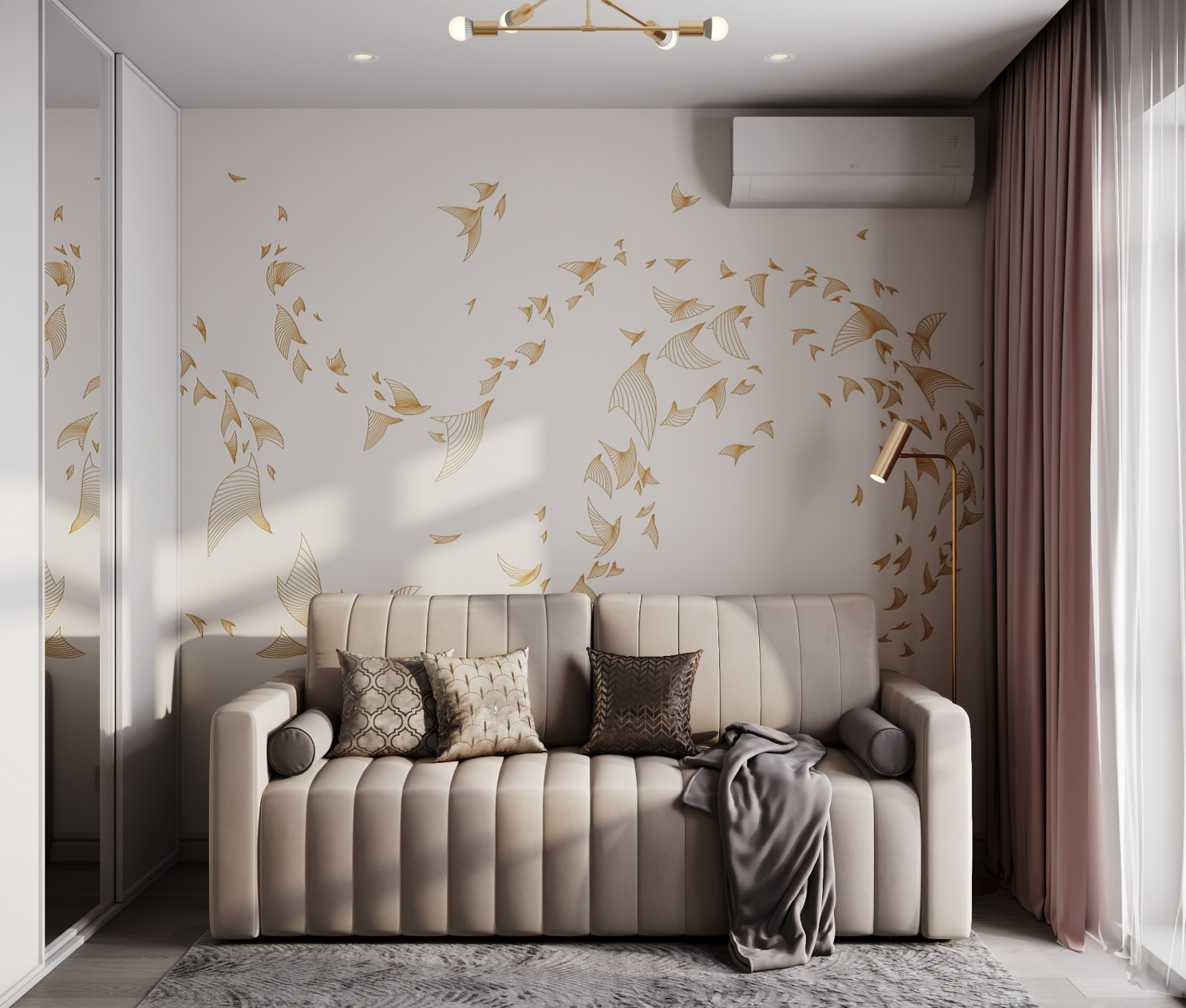 Нежный дизайн для молодой девушки