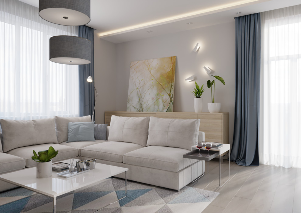 Кухня-гостиная в загородном доме