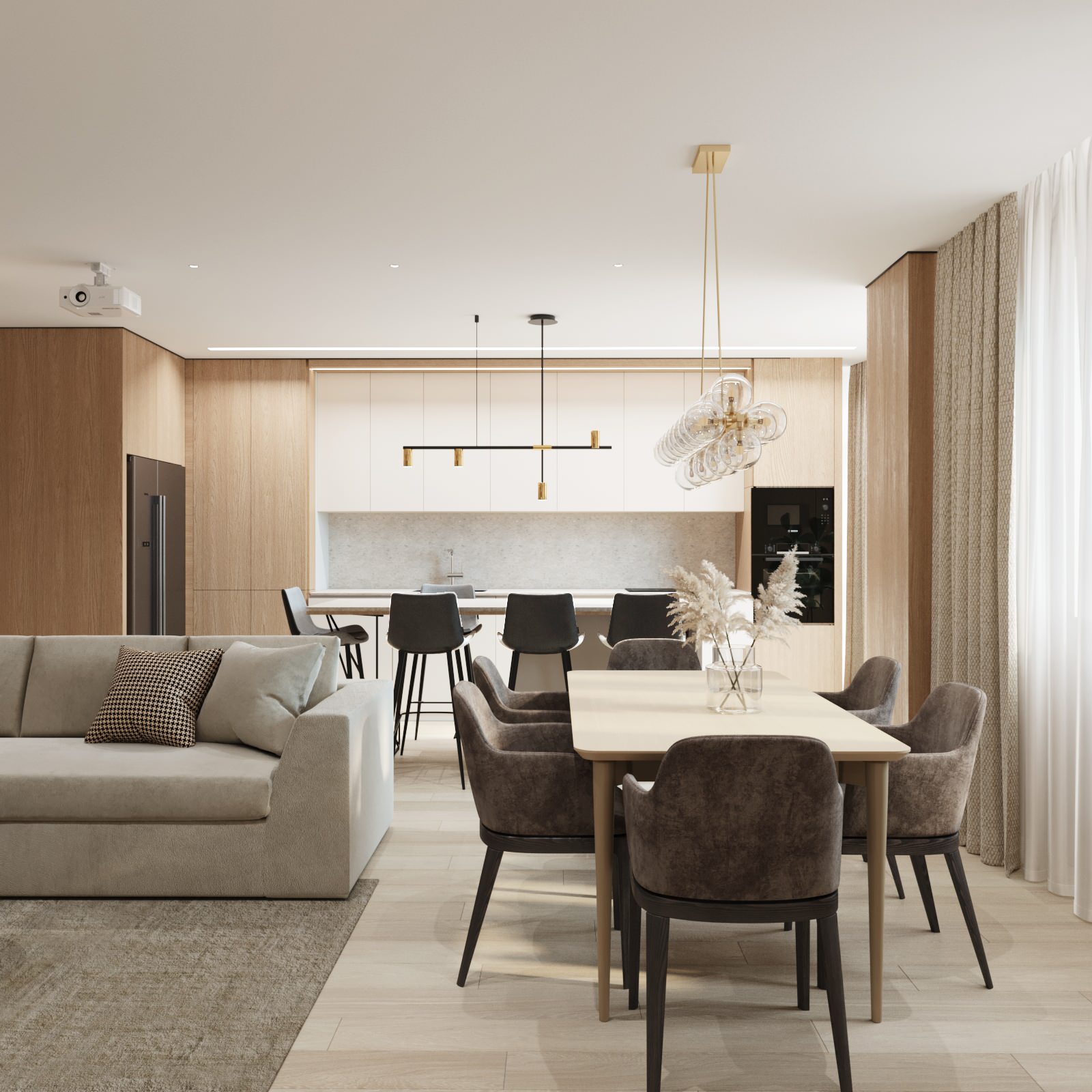 Симферопольская Кухня-гостиная