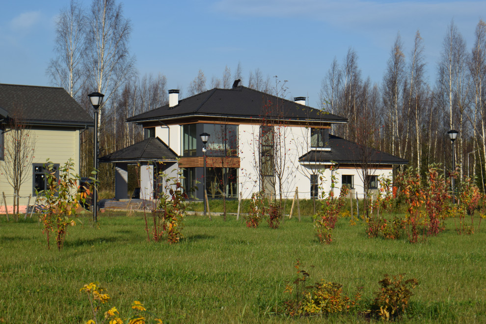 Юкки фасад коттедж