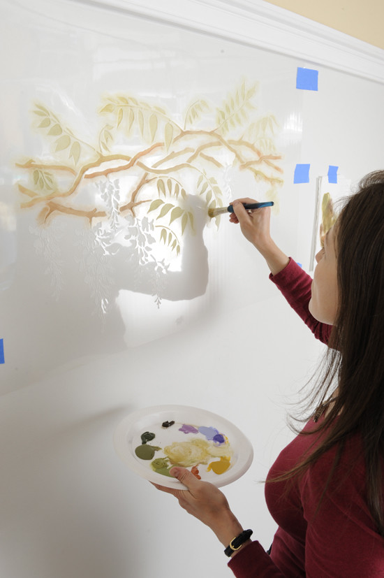 DIY: Роспись стен с помощью трафарета, или Дизайн обоев своими руками