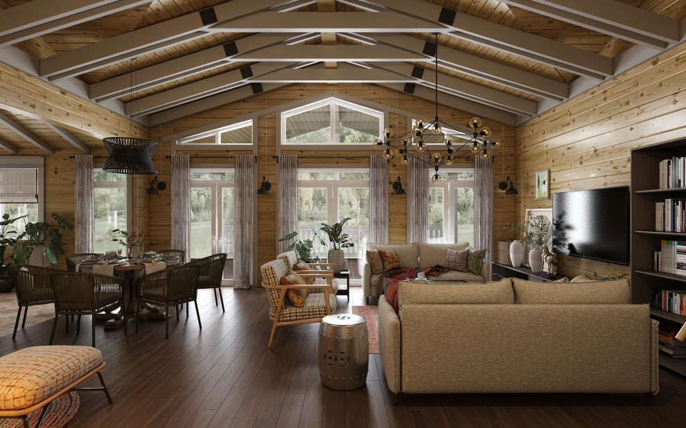 Обложка проекта: Загородный дом из бруса в Тверской области.