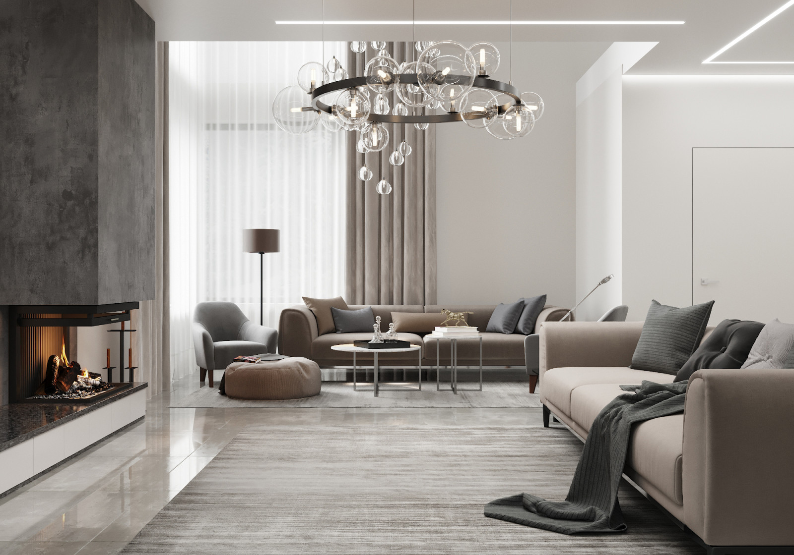 "Perfect grey", дом 258 кв.м в д. Рыбаки, МО