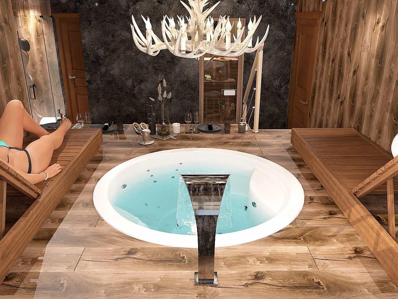 Коттедж. Шале на Волге