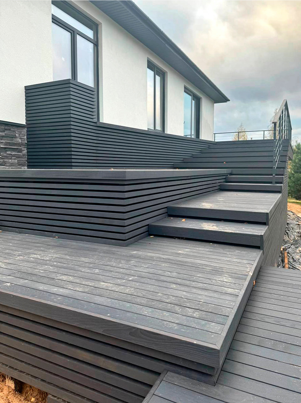 Обложка проекта: Проект пристройки террасы в современном стиле