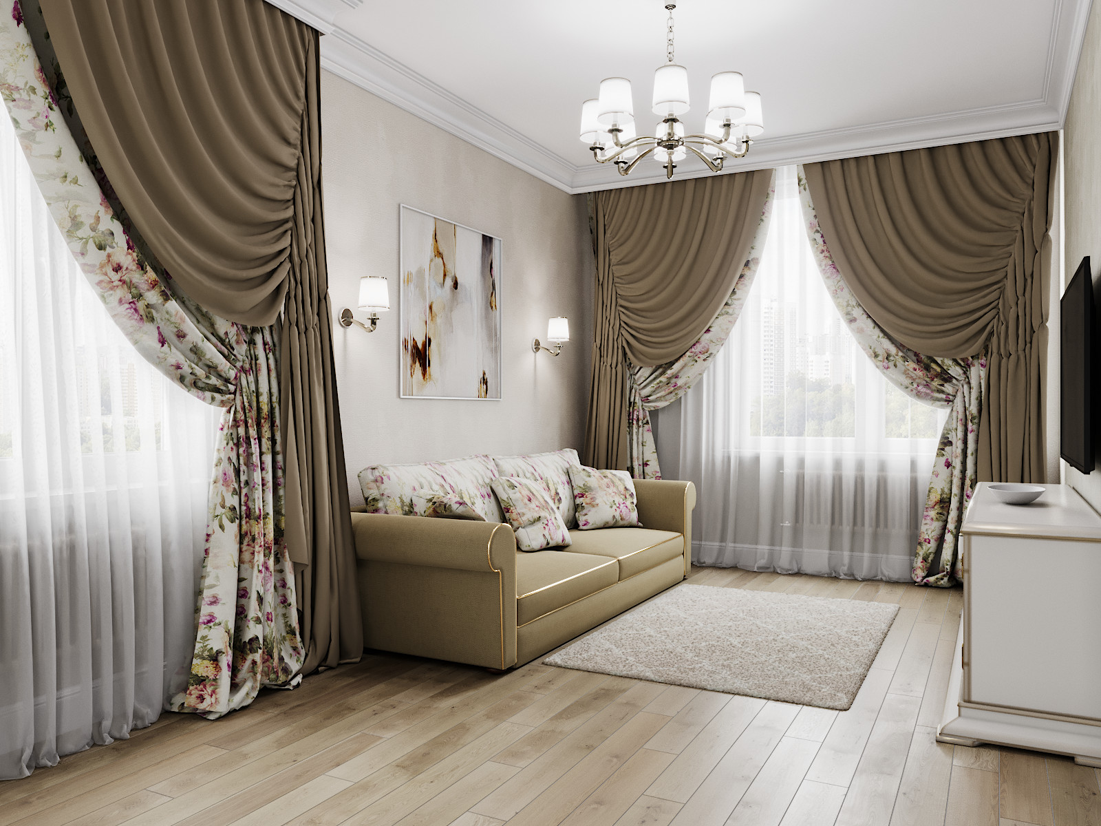 ЖК Галактика, трехкомнатная квартира