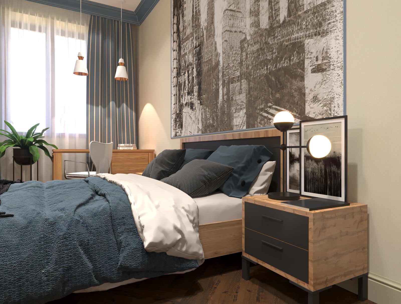 Дизайн-проект интерьера трехкомнатной квартиры .Новосибирск.