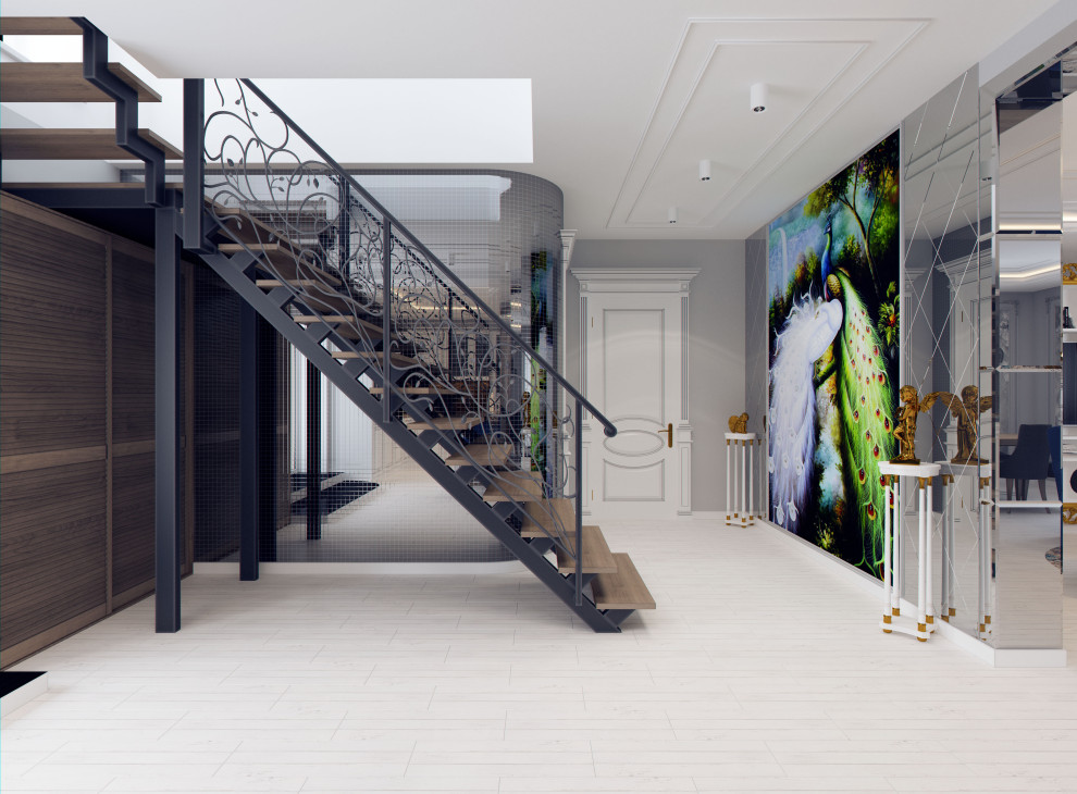 Обложка проекта: Проект дома в г.Богородск, гостиная-кухня 77,84м2