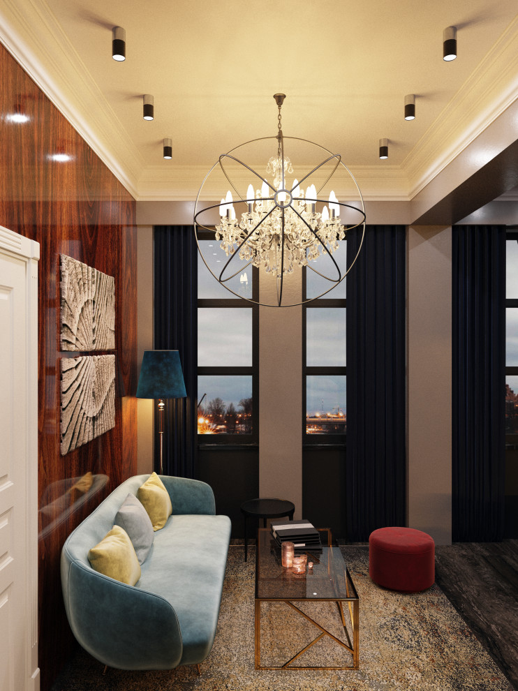 Обложка проекта: Дизайн проект однокомнатной квартиры в ЖК "Esper Club"