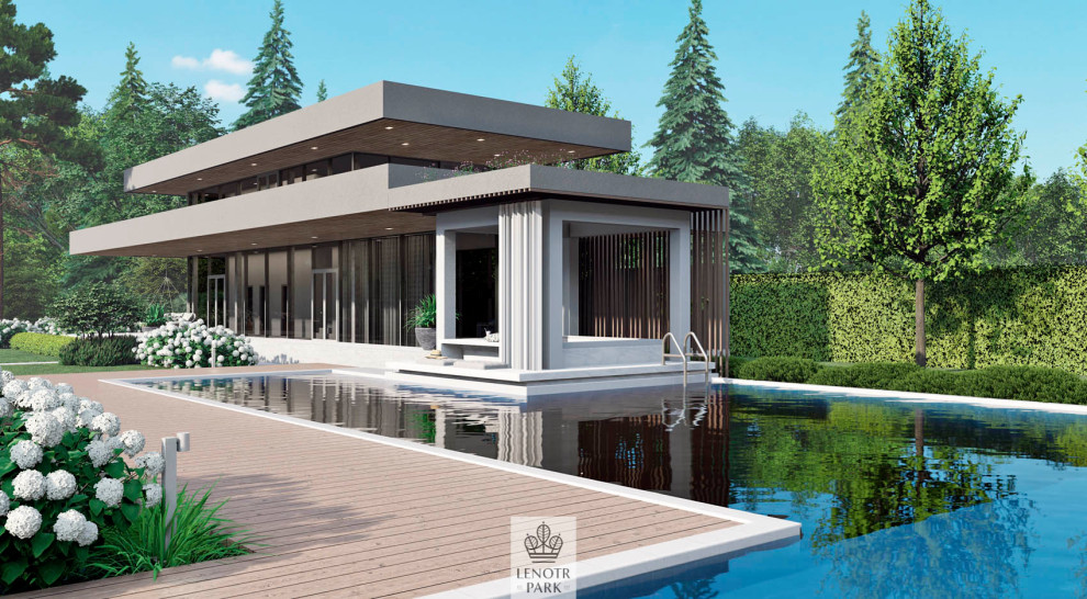 Современный сад в Подмосковье