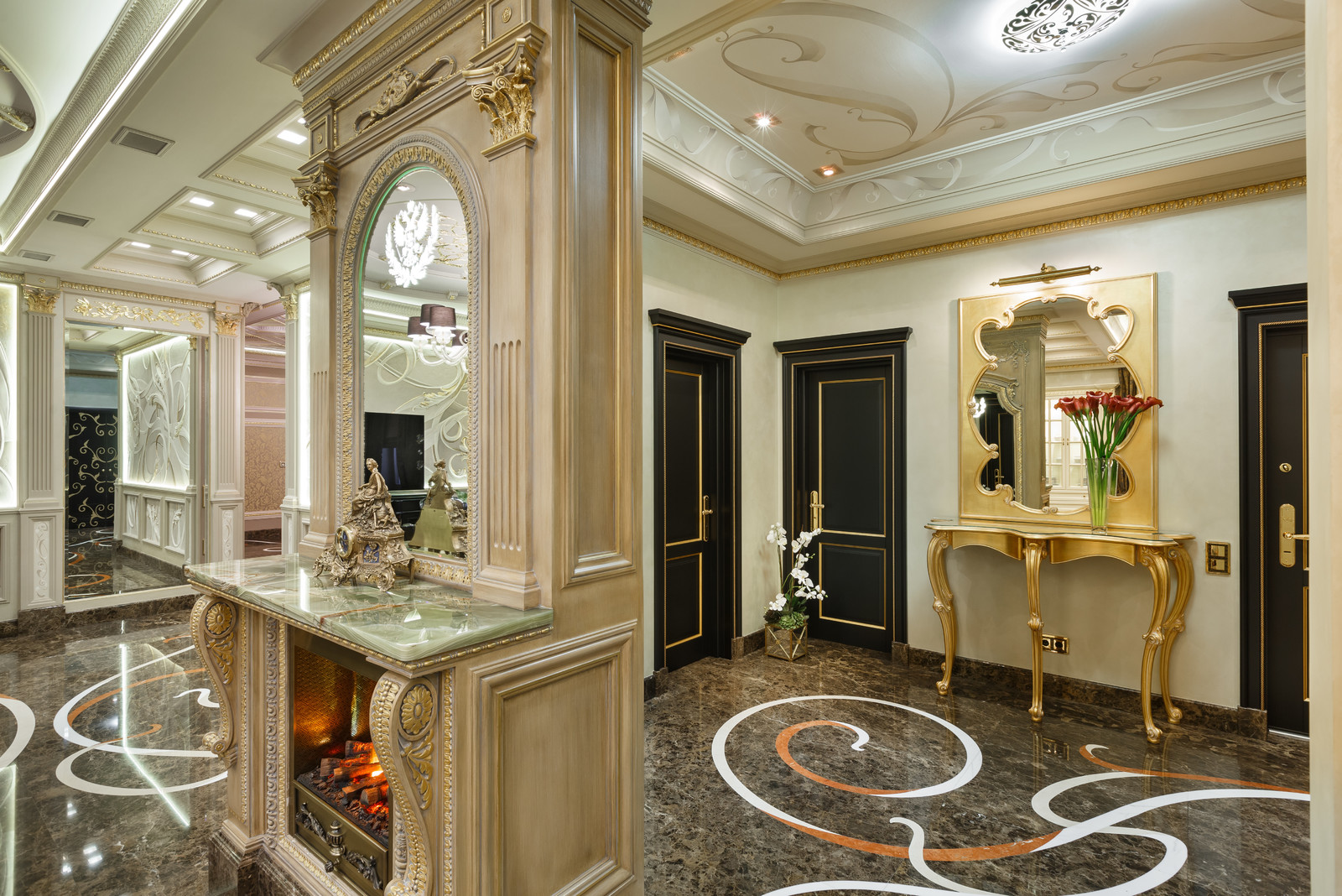 Классический интерьер на Крестовском острове города Петербурга