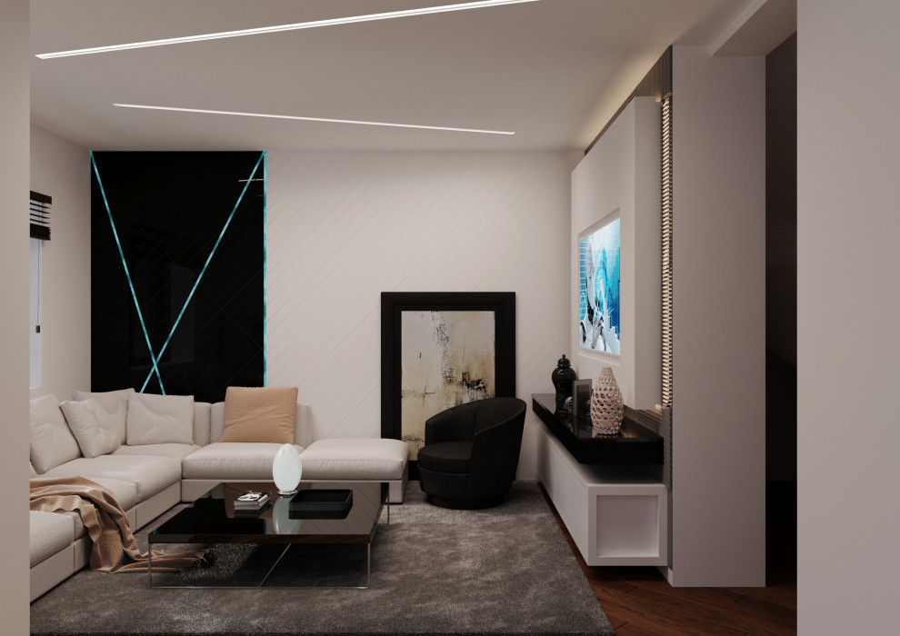 Гостиная в стиле хай-тек