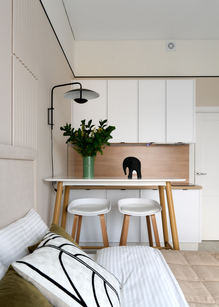 Квартира — студия по дизайн проекту Екатерины Тагировоq