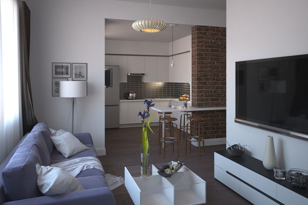 Обложка проекта: Квартира в стиле Лофт. ЖК Белый Парк.