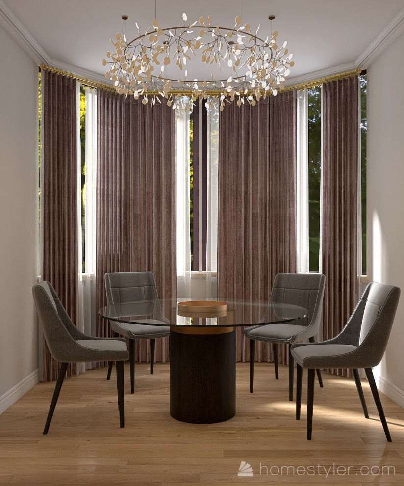 Кухня-гостинная в стиле неоклассика