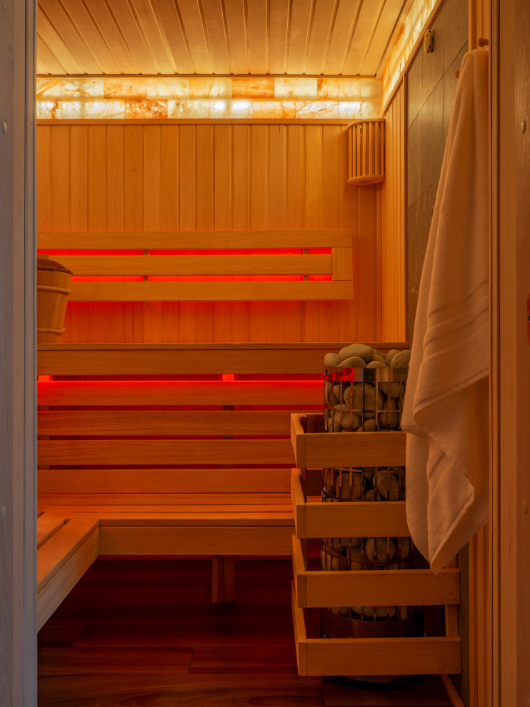 Банный домик с бассейном (фото)