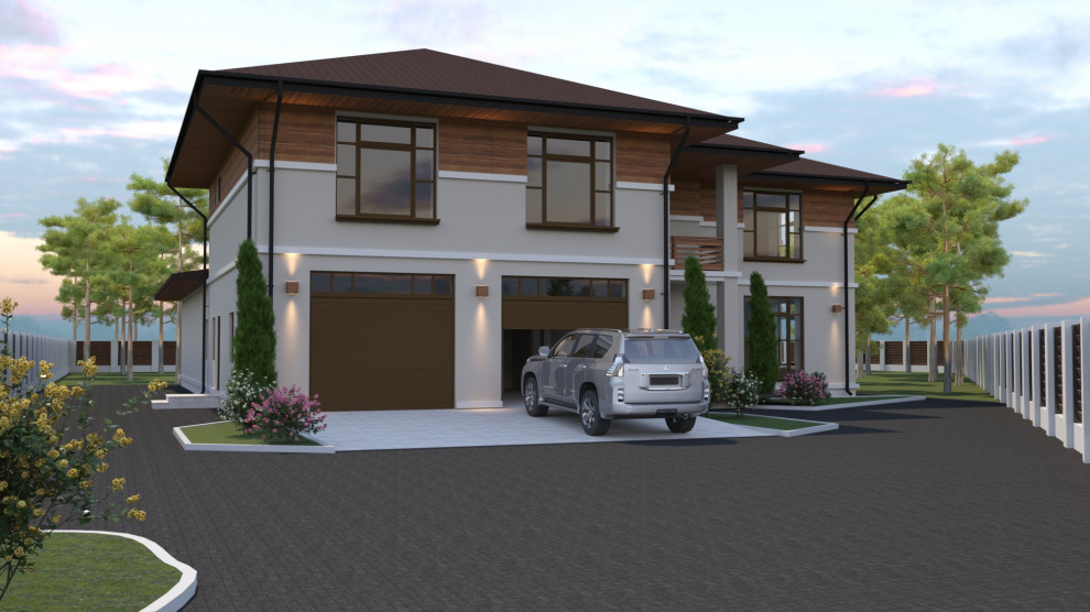 Экстерьер дома в стиле "Райт"