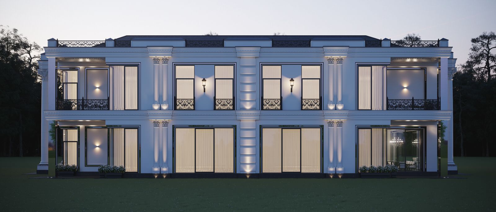 Разработка и оформление проекта загородной резиденции в классическом стиле