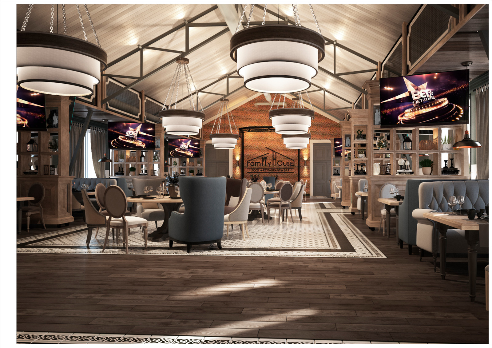 Restaurant_006_визуализация интерьера ресторана в "г. Волгодонск  51"