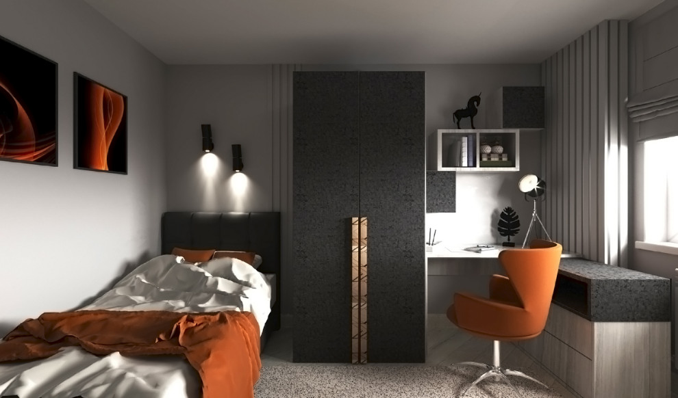 Обложка проекта: Комната мальчика-подростка с элементами Лофт